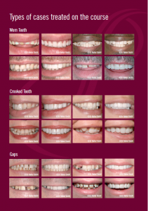 Types of cases treated on the course